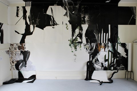  Installation Immersive, Monotype Dessin Peinture Volume Et Collage, 2018